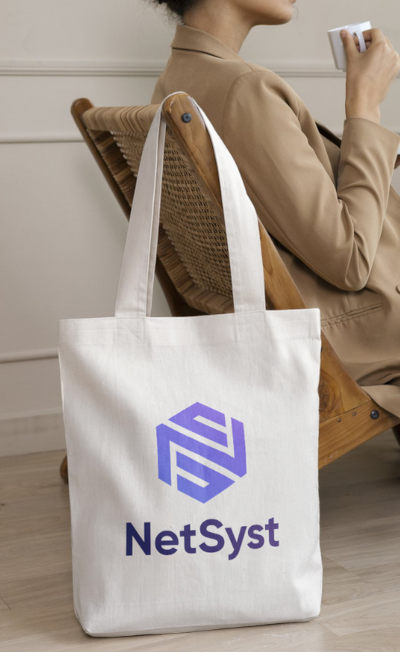 Le logo sur un totebag