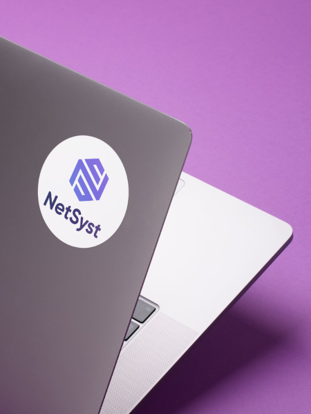 Le logo sur un sticker